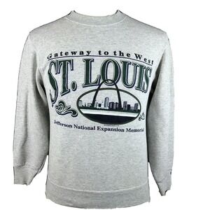 St Louis Arch VTG 1997 Sweatshirt Jefferson National Expansion Museum Small